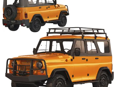UAZ Hunter expedition 2019 3D model