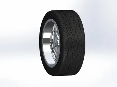 Custom wheels US Mags Flint for your scale model  3D print model