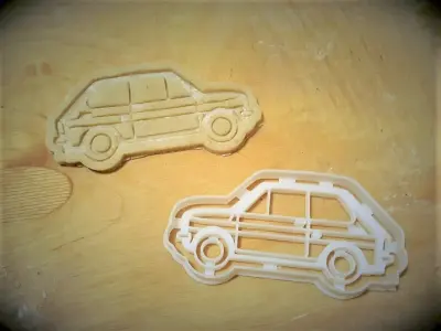 Fiat 126p cookie cutter 3D print model
