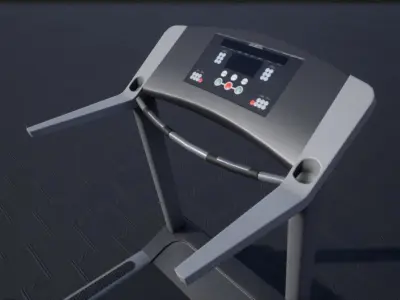 Treadmill Low-poly 3D model