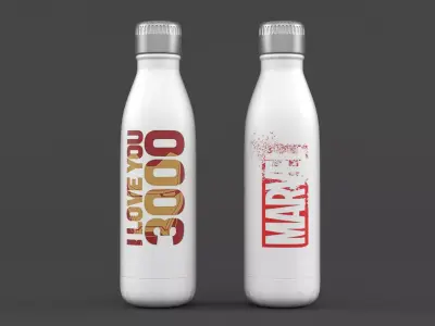 Water Bottle 3D model 34
