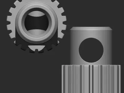 Mechanical Parts IMM Brush Pack 21 in One 3D model