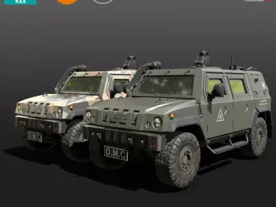 IVECO CRISTANINI 4X4 Low-poly 3D model