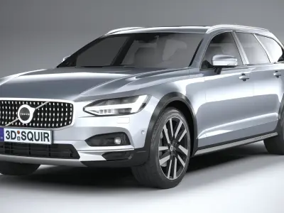 Volvo V90 Cross Country 2020 LowPoly 3D model