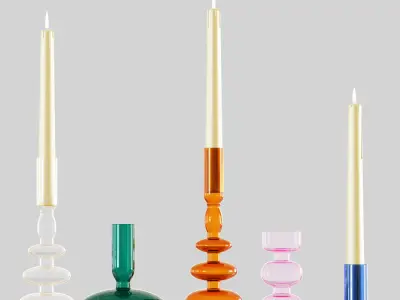 Delaney Candlestick 3D model