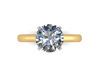 Tiffany Solitaire Woman Ring  3D print model