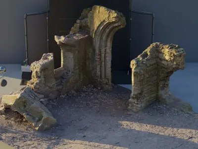 Photogrammetry Model of a Victorial Folly Low-poly 3D model