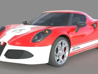 Alfa Romeo 4C Spider 3D model