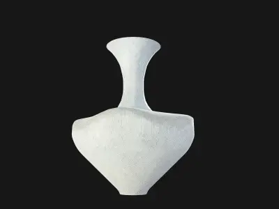 Art Deco Vase 02 Low-poly 3D model