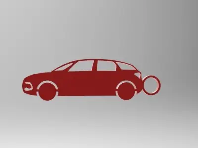 car model keychain 3D print model