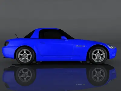 Honda S2000 Low-poly 3D model
