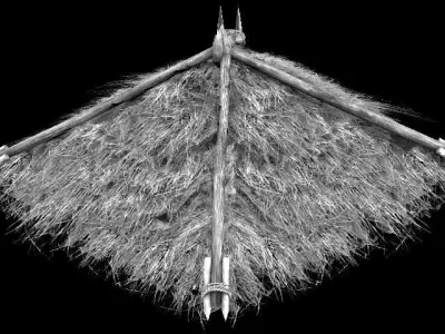 Game Building - Decoration - Roof 01 3D model