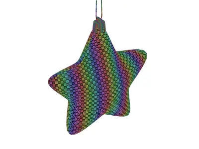 Christmas star decor 3D model