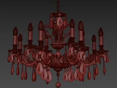 Chandelier Soprano 1 1 12 CG   3D model