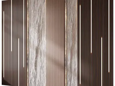 Wall 3D panel 13 3D model purchase