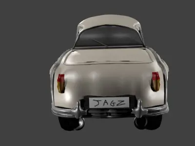 MK II Jaguar Car Low-poly 3D model