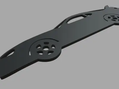 Toyota Supra Mk4 Key Ring 3D print model