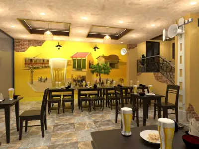 beer restaurant 3D model