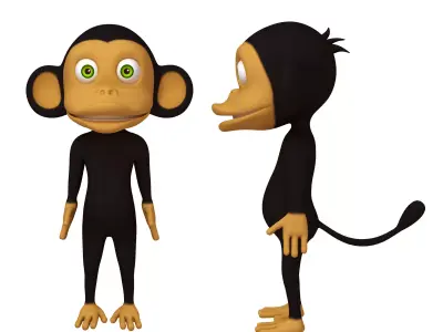 Monkey Cartoon 3D model