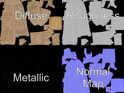 Ancient Sandstone Obelisk model pack Low-poly 3D model