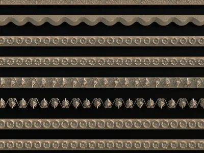 Ornament Pack Vol 18 - Decorative Flora 3D model