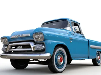 GMC 100 PICKUP FLEETSIDE LONG 1959 3D model
