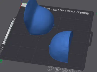 Baseball Cap as headgear for the Skull stand and wall lamps  3D print model