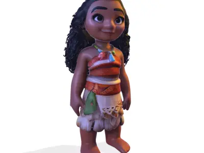 Moana 3D Printable Figurine for Fan Collections 3D print model