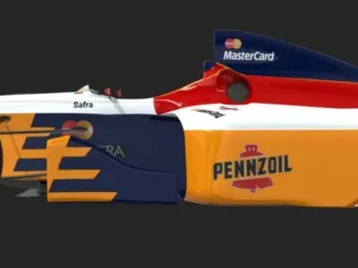 F1 Lola Mastercard T97 30 Low-poly 3D model