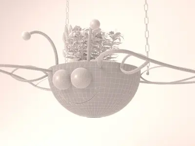 Butterfly Hanging Basket - Flowepot 3D print model