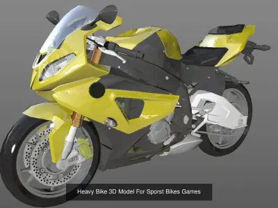 Heavy Bikes 3D Models Collections Game Ready Asset 3D Model Pack