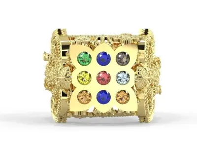 Balaji Rings For 3D print  3D print model