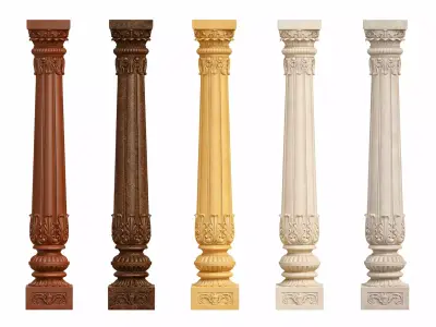 Acanthra Fluted Stone Support 3D print model