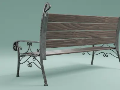 3D bench for print Free 3D print model