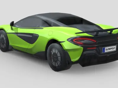 McLaren 600LT 2019 Low-poly 3D model