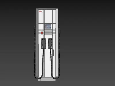 ABB Terra 94 CC EV Electric Car Charging station 3D model