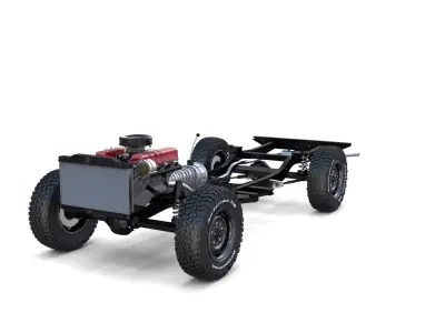 Range Rover Classic Full Chassis 3D model