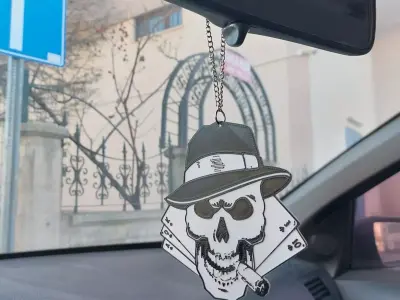 car mirror ornament 3D print model