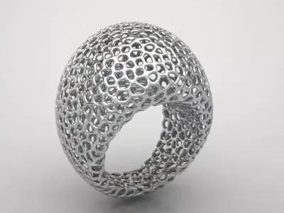 Voronoi Ring 3D print model