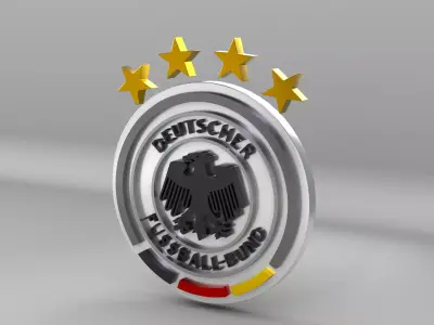 Germany National Soccer Team Logo 3D model