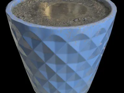 Pot Planter - Game Ready - VR AR Low-poly 3D model