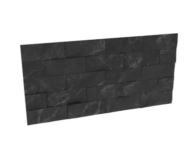 Rock wall 01 3D model