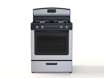 Amana 5 1 Cu Ft Gas Oven Range With Sealed Gas Burners   3D model