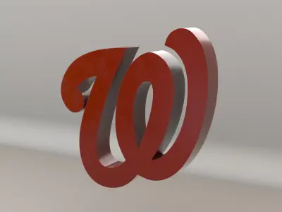 MLB Washington Nationals V2 Team Logo 3D model