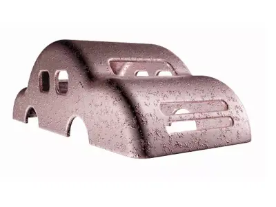 Rusted Car Body 3D model