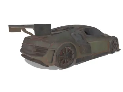 Damaged Audi 3D model