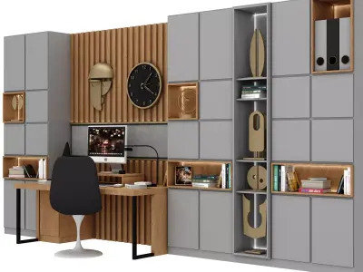 office furniture  Low-poly 3D model