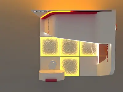 Exhibition Fair Stand 3x3 3D model