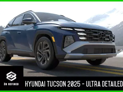 Tucson 2025 -detailed-Vray-Redshift-Unreal- Lightrigs included 3D model