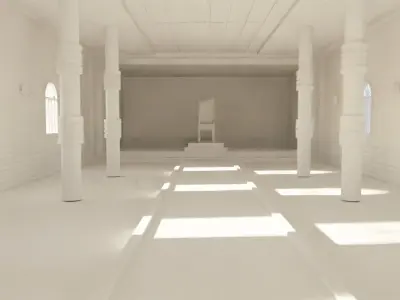 Kings Hall Interior No Material 3D model